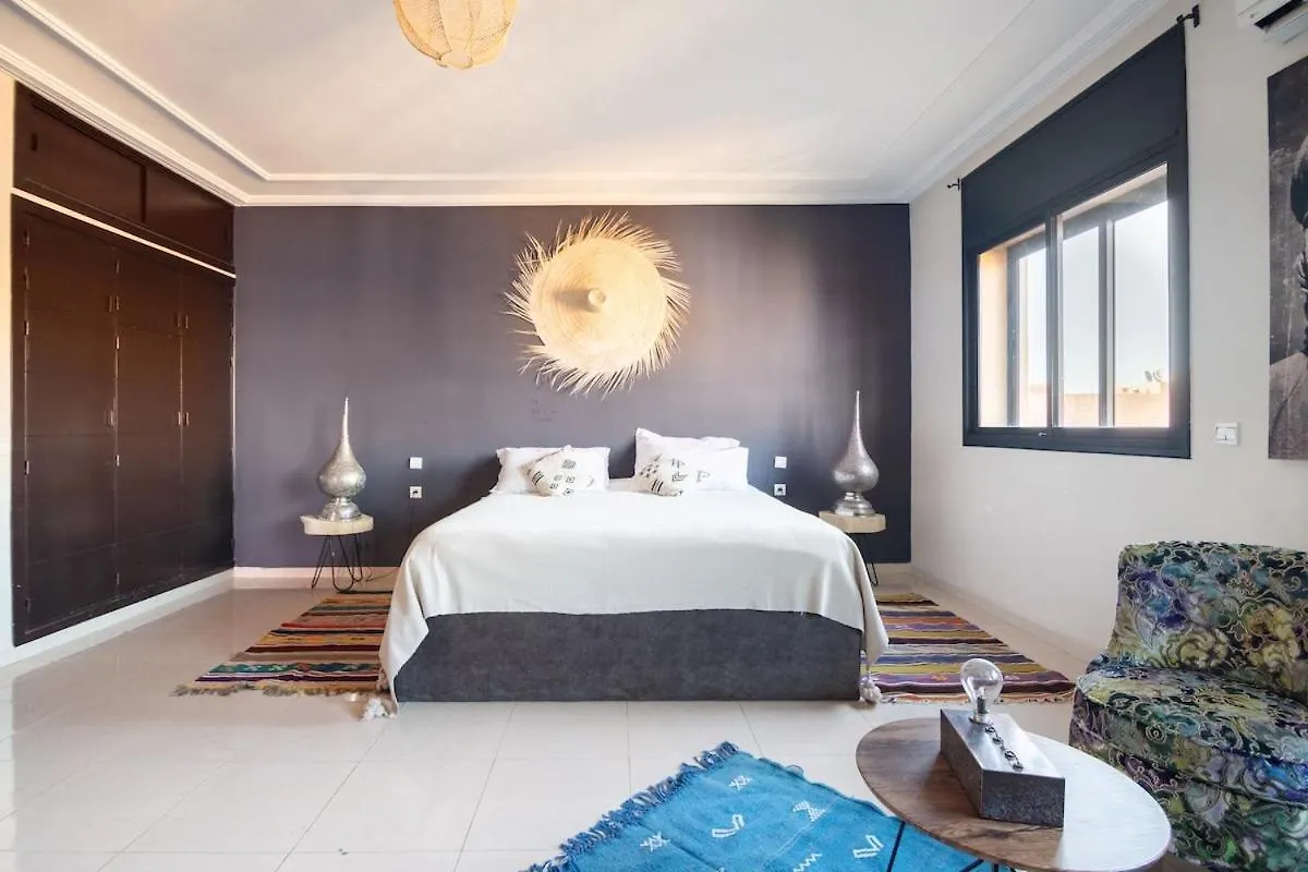 马拉喀什Penthouse Avec Jacuzzi Prive公寓 马拉喀什