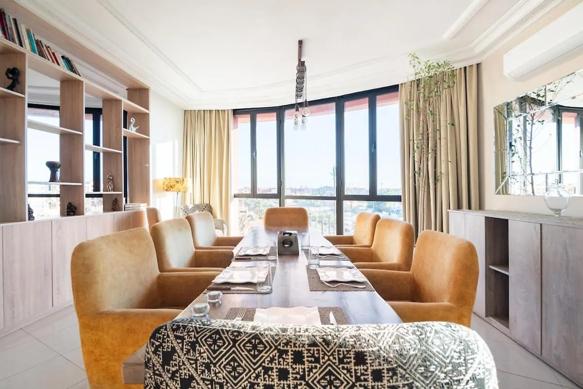 马拉喀什Penthouse Avec Jacuzzi Prive公寓 摩洛哥