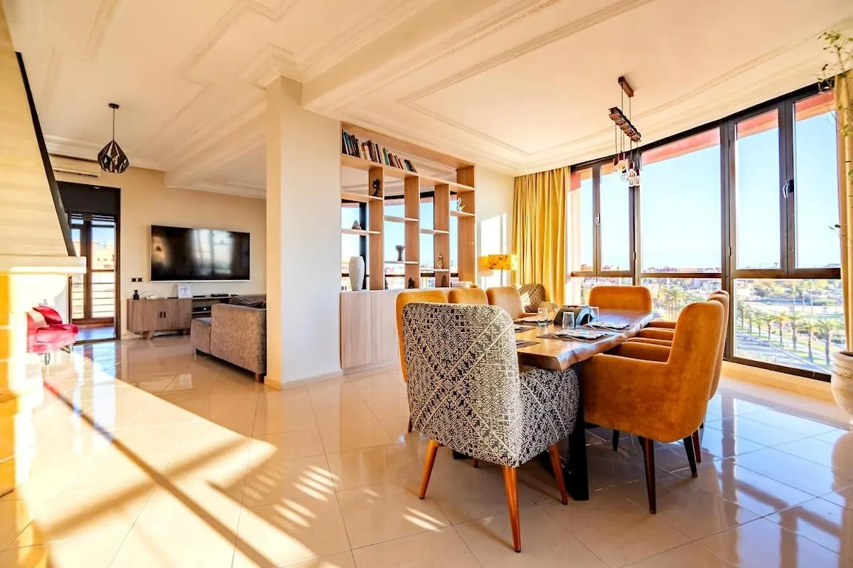 公寓 马拉喀什Penthouse Avec Jacuzzi Prive公寓